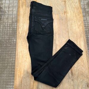 Hudson coated denim jeans